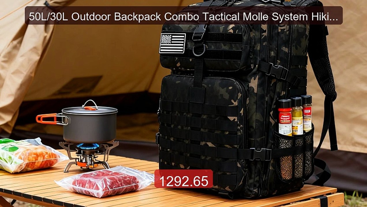 50L/30L Outdoor Backpack Combo Tactical Molle System Hiking Camping... -- Top Rated 2026 | Buy Now!