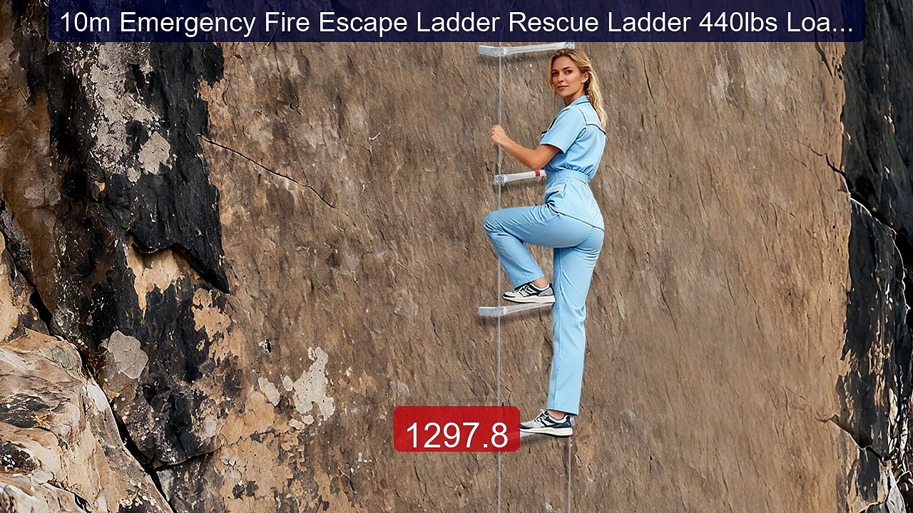 10m Emergency Fire Escape Ladder Rescue Ladder 440lbs Load Cap... -- Best Buy 2026 | Great Quality!