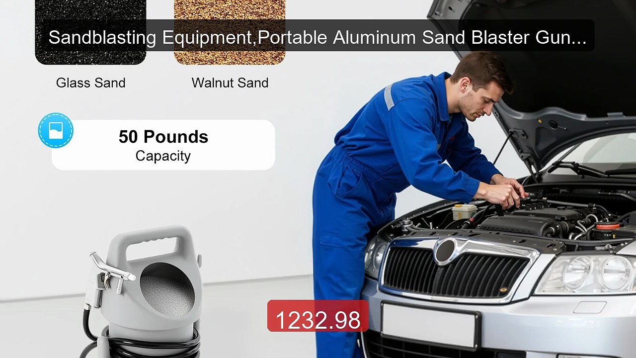 Sandblasting Equipment,Portable Aluminum Sand Blaster Gun Kit... -- Amazing Value 2026 | Must Have!