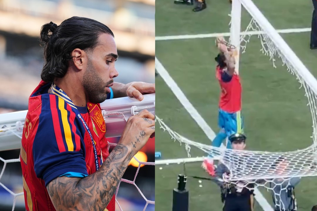 David Raya's World Cup celebration scare: Spain goalkeeper nearly chokes on winner's medal