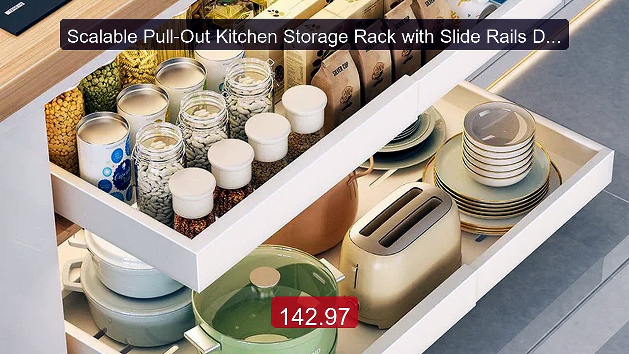 Scalable Pull-Out Kitchen Storage Rack with Slide Rails Drawer Type... -- Top Rated 2026 | Buy Now!