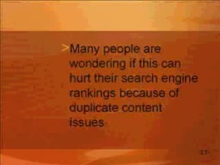 Does Affiliate Marketing Data Sream Affect My Search Engine