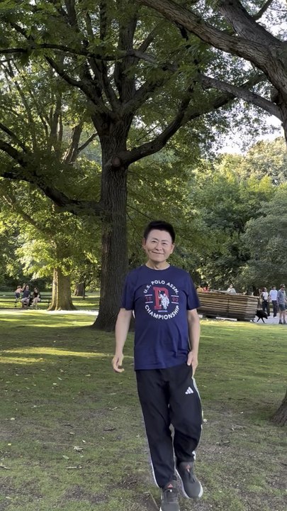 Nelson Wang enjoys a pleasant afternoon at Central Park, July 20, 2026