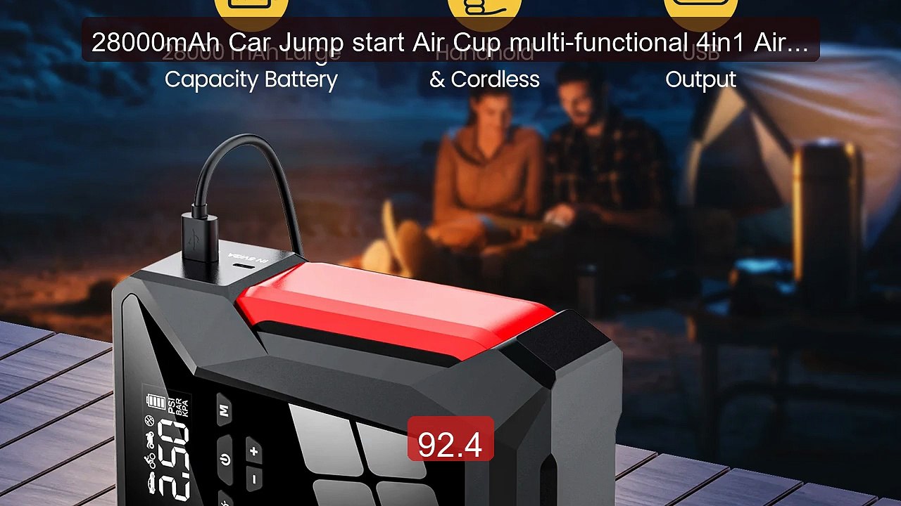 28000mAh Car Jump start Air Cup multi-functional 4in1 Air Compresso... -- Top Rated 2026 | Buy Now!