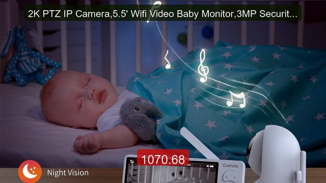 2K PTZ IP Camera,5.5' Wifi Video Baby Monitor,3MP Security Surveill... Top Rated 2026 | Buy Now!