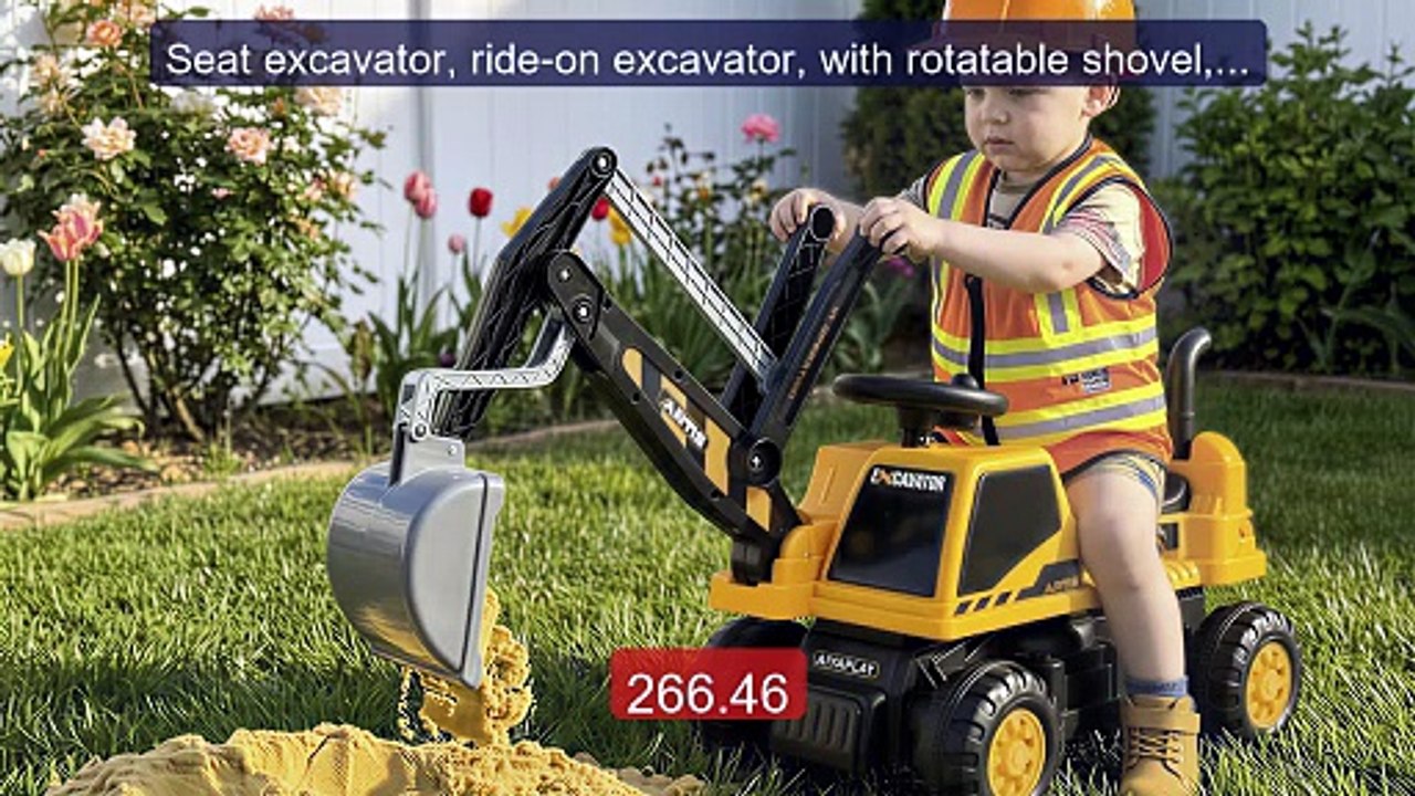Seat excavator, ride-on excavator, with rotatable shovel, 1.5-3 ye... -- Best Deal 2026 | Shop Now!