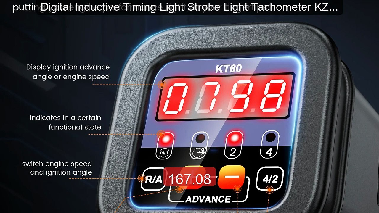 Digital Inductive Timing Light Strobe Light Tachometer KZYEE KT60 ... -- Best Deal 2026 | Shop Now!