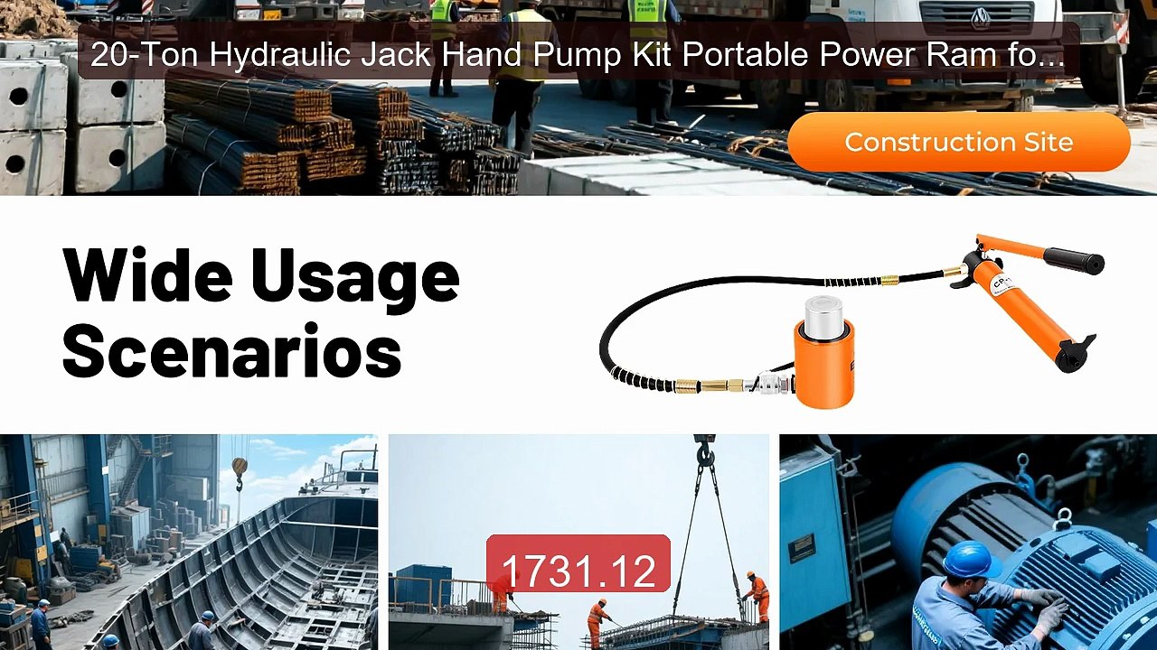 20-Ton Hydraulic Jack Hand Pump Kit Portable Power Ram for Lifting ... -- Top Rated 2026 | Buy Now!