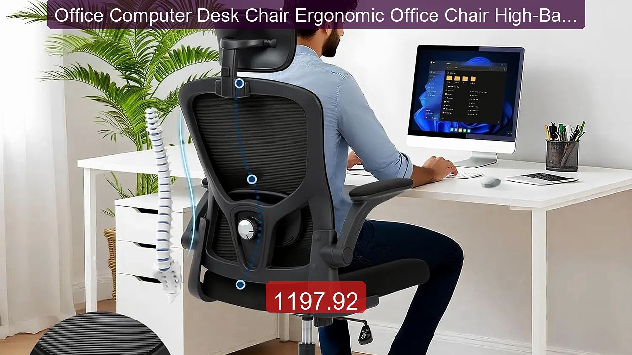 Office Computer Desk Chair Ergonomic Office Chair High-Back M... -- Amazing Value 2026 | Must Have!