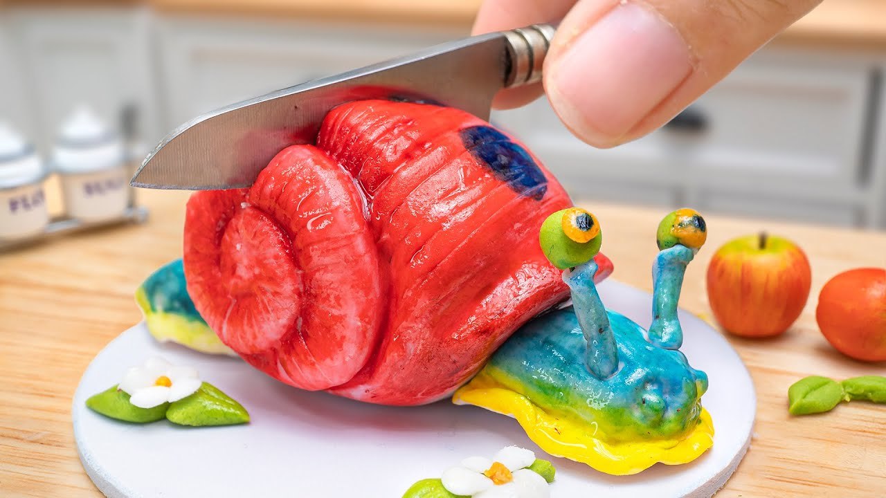 Wonderful Miniature Hyperrealistic Cake Decorating 🐌 Idea Mini Yummy Make Realistic 3D Snail Cake