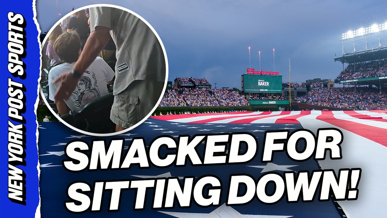 Cubs fan smacks person who refused to stand for National Anthem at Wrigley Field