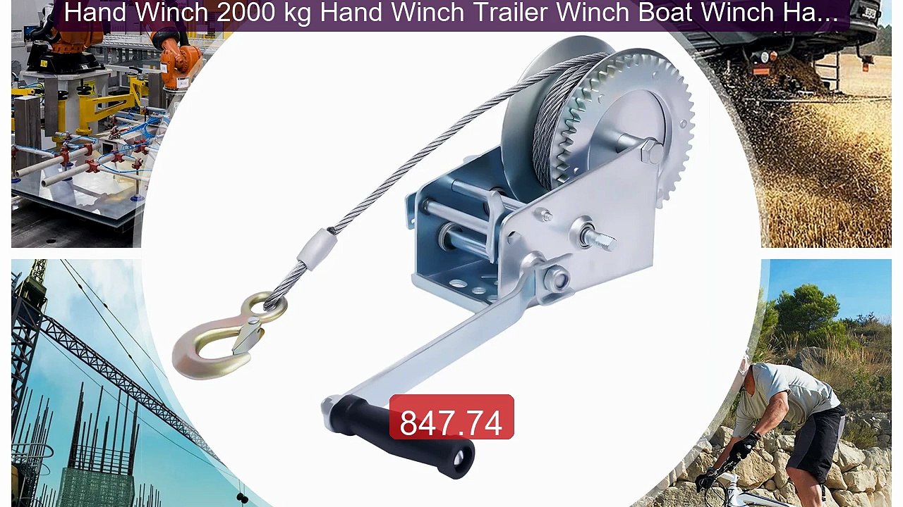 Hand Winch 2000 kg Hand Winch Trailer Winch Boat Winch Hand Crank ... -- Best Deal 2026 | Shop Now!