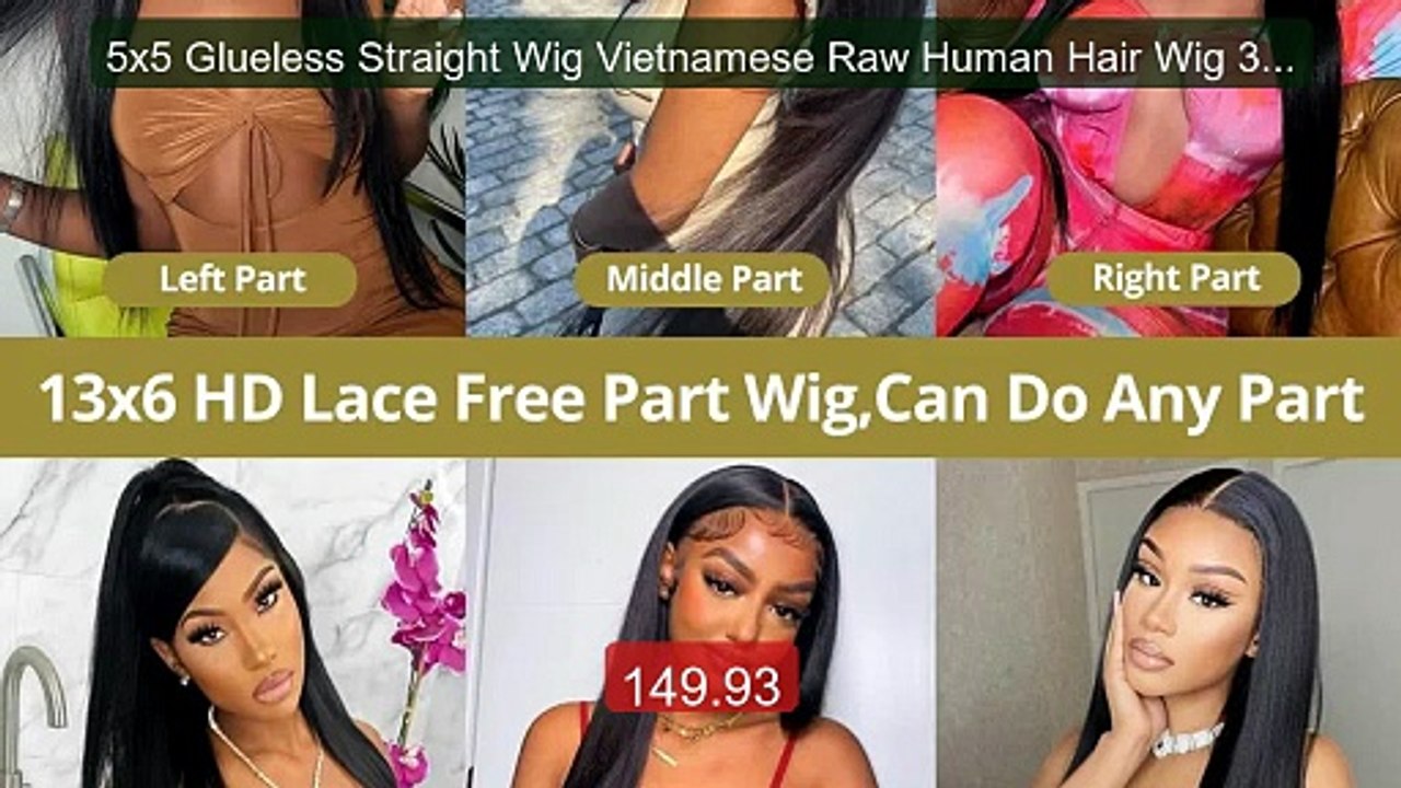 5x5 Glueless Straight Wig Vietnamese Raw Human Hair Wig 36 Inch 18... -- Best Deal 2026 | Shop Now!