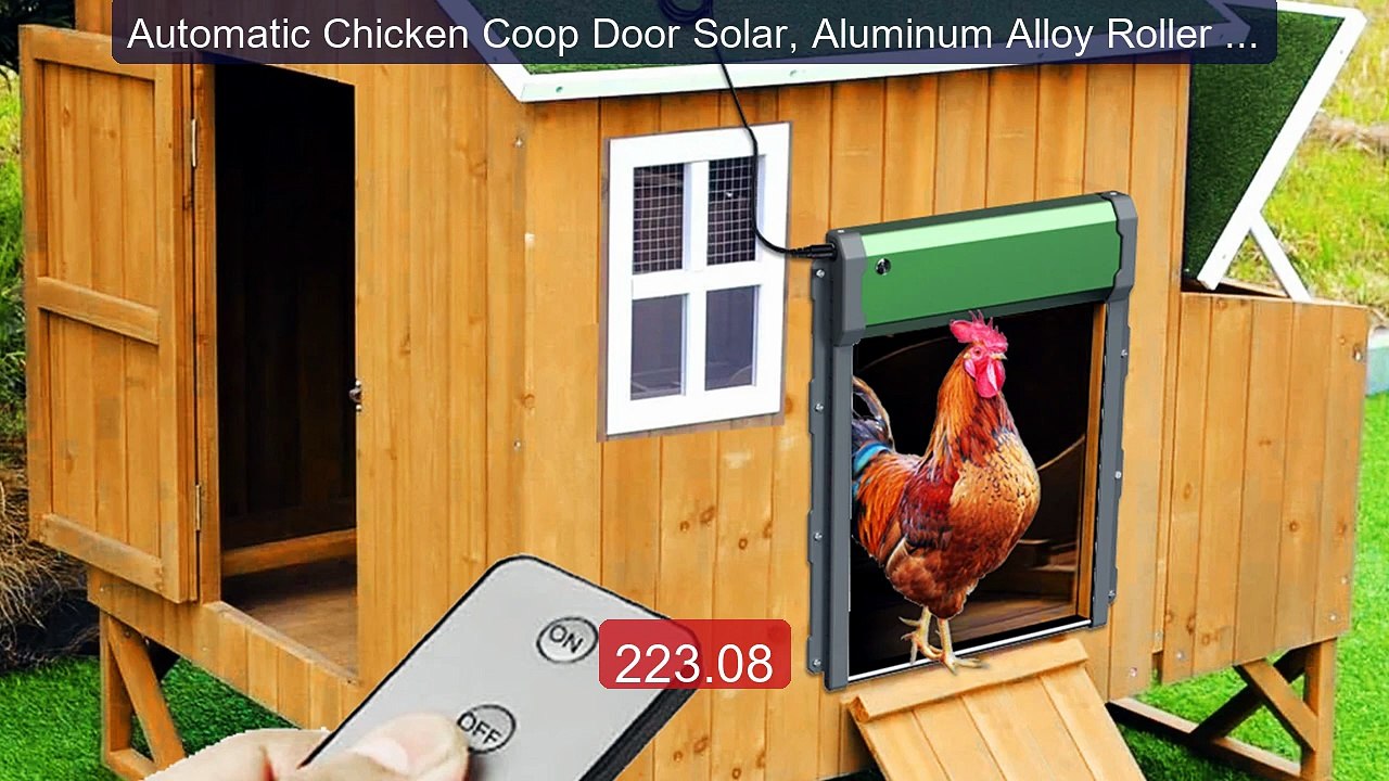 Automatic Chicken Coop Door Solar, Aluminum Alloy Roller Shut... -- Amazing Value 2026 | Must Have!