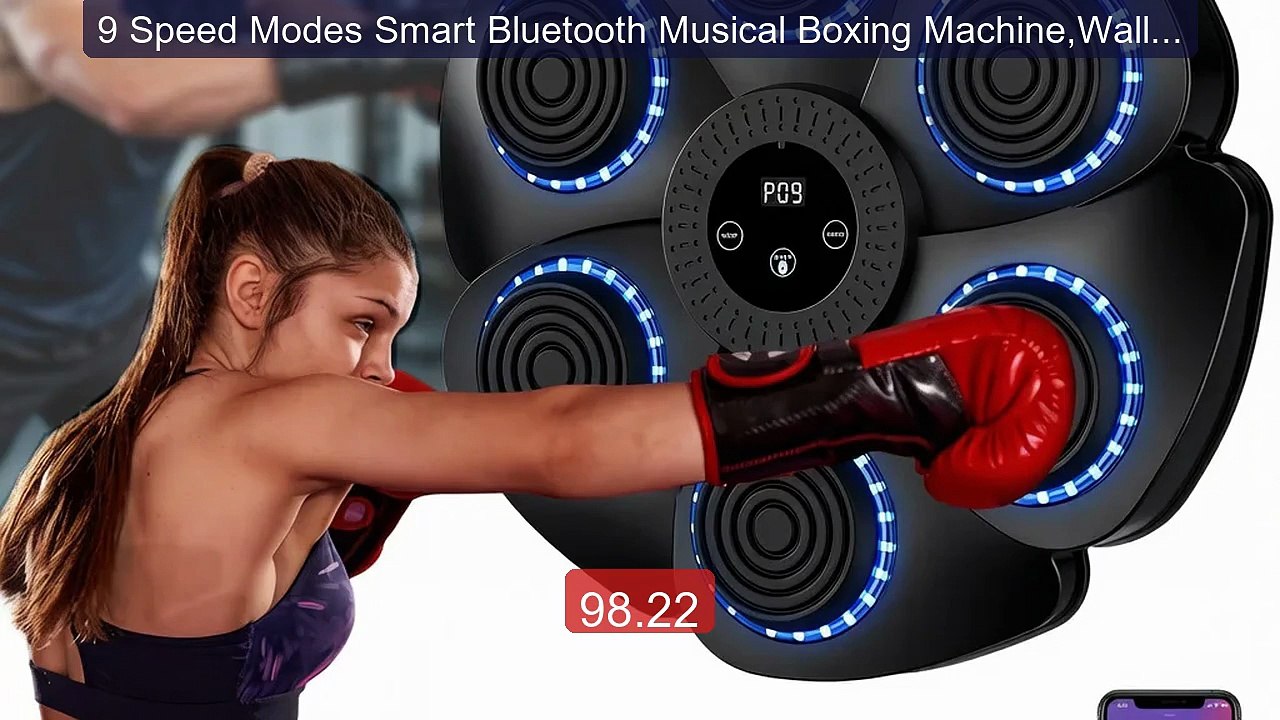 9 Speed Modes Smart Bluetooth Musical Boxing Machine,Wall-Moun... -- Hot Deal 2026 | Limited Offer!
