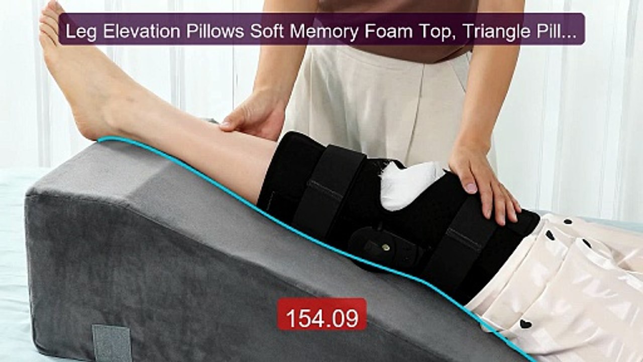 Leg Elevation Pillows Soft Memory Foam Top, Triangle Pillow We... -- Best Buy 2026 | Great Quality!