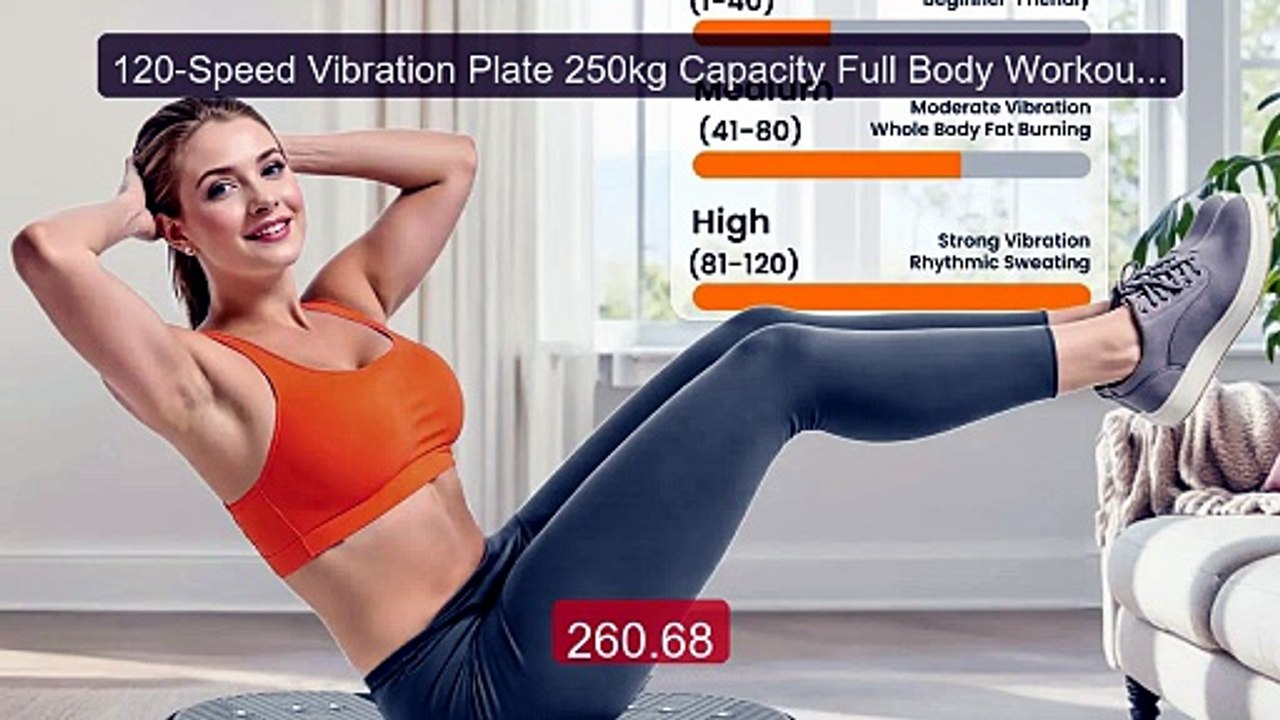 120-Speed Vibration Plate 250kg Capacity Full Body Workout Mac... -- Best Buy 2026 | Great Quality!