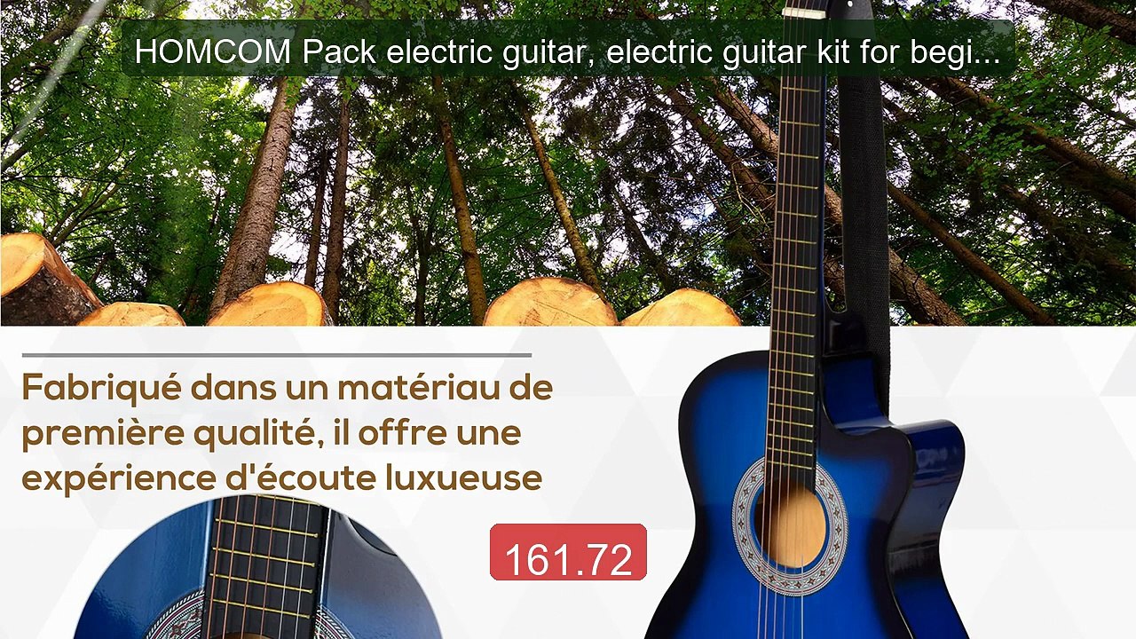 HOMCOM Pack electric guitar, electric guitar kit for beginners with... -- Top Rated 2026 | Buy Now!