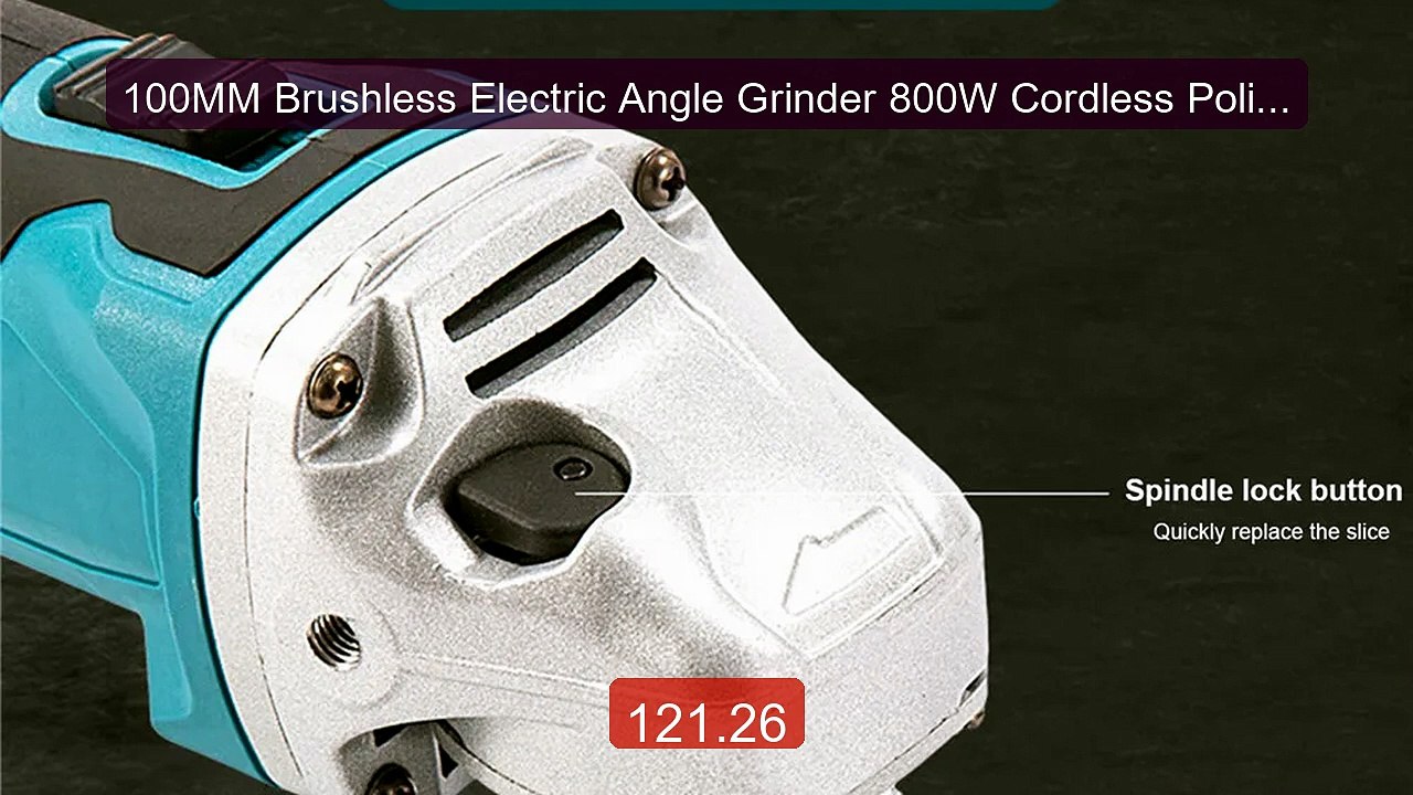 100MM Brushless Electric Angle Grinder 800W Cordless Polisher ... -- Best Buy 2026 | Great Quality!