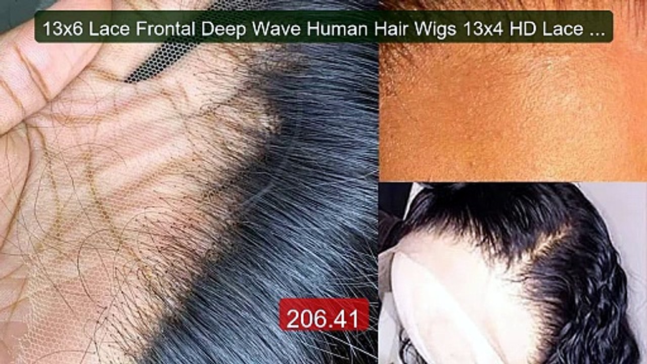 13x6 Lace Frontal Deep Wave Human Hair Wigs 13x4 HD Lace Wate... -- Amazing Value 2026 | Must Have!