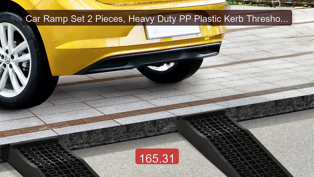 Car Ramp Set 2 Pieces, Heavy Duty PP Plastic Kerb Threshold... -- Top Pick 2026 | Unbeatable Price!