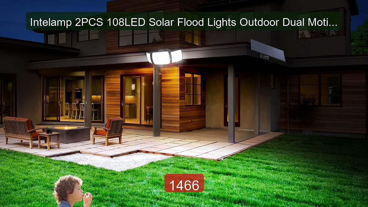 Intelamp 2PCS 108LED Solar Flood Lights Outdoor Dual Motion Sensor... -- Best Deal 2026 | Shop Now!