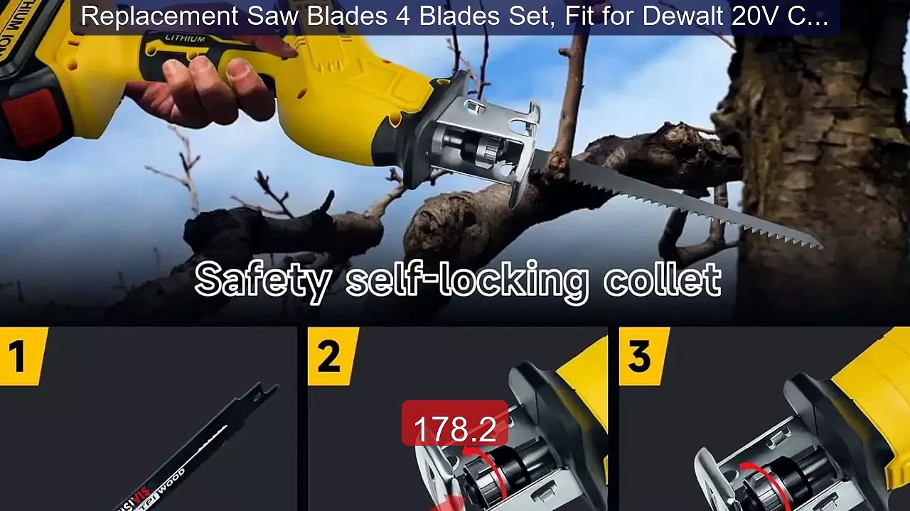 Replacement Saw Blades 4 Blades Set, Fit for Dewalt 20V Cordless Bo... -- Top Rated 2026 | Buy Now!