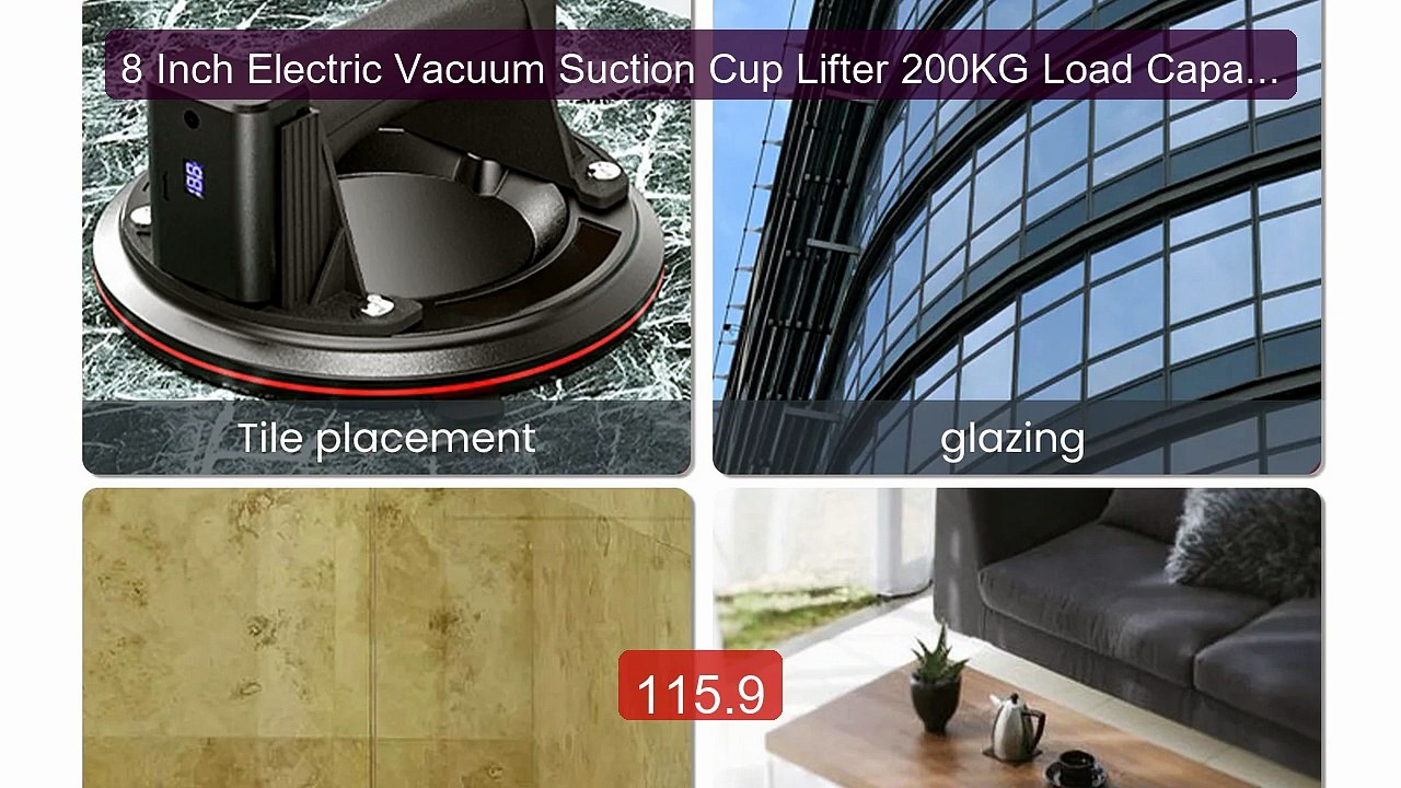8 Inch Electric Vacuum Suction Cup Lifter 200KG Load Capacity ... -- Hot Deal 2026 | Limited Offer!
