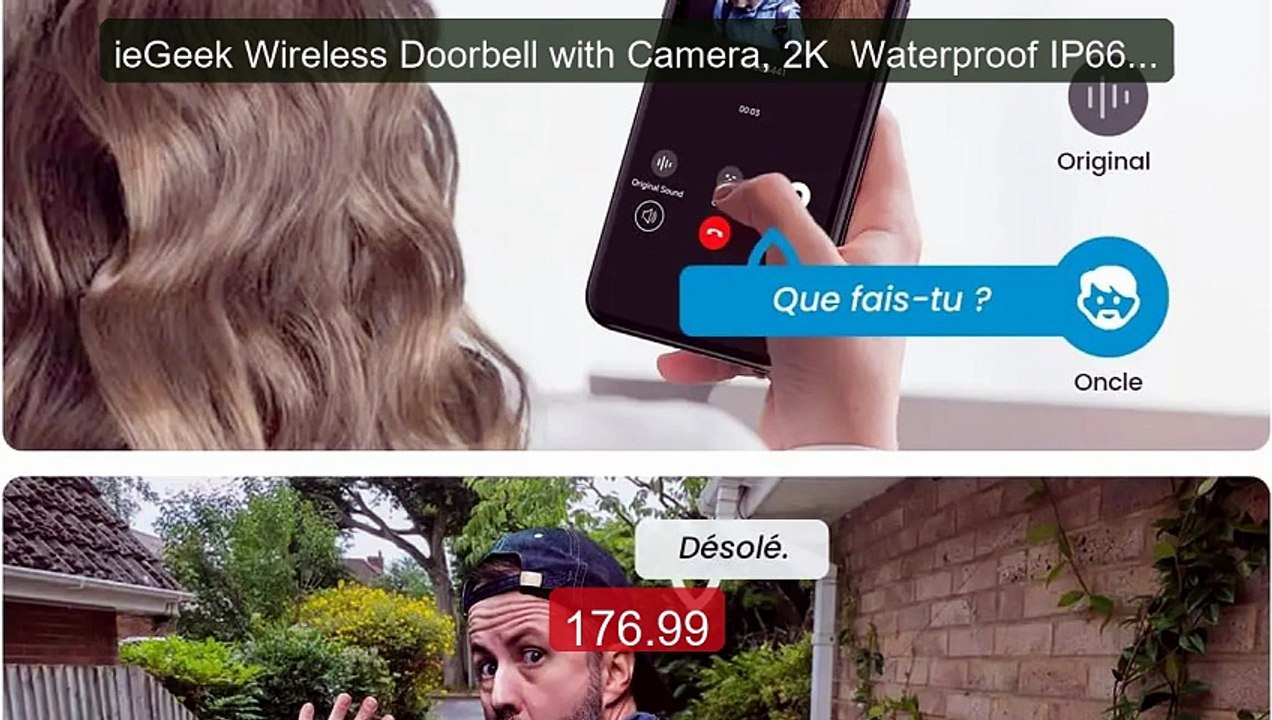 ieGeek Wireless Doorbell with Camera, 2K  Waterproof IP66, ... -- Top Pick 2026 | Unbeatable Price!