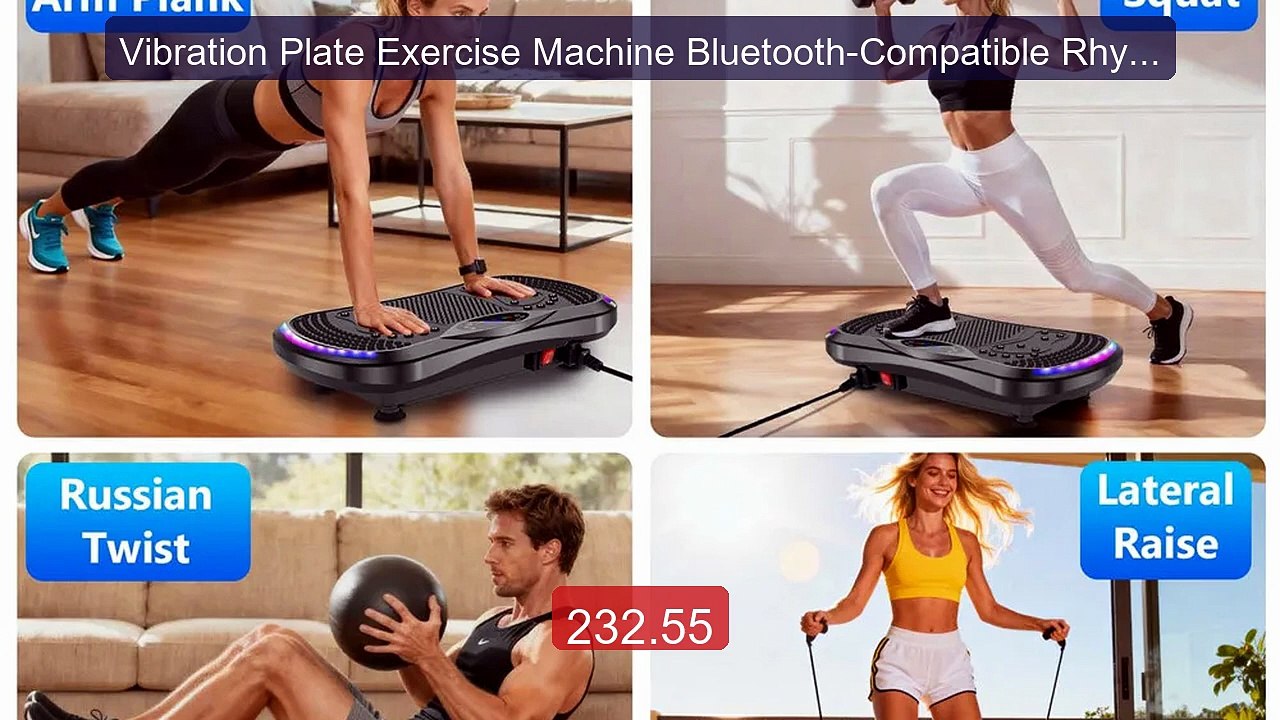 Vibration Plate Exercise Machine Bluetooth-Compatible Rhythm F... -- Best Buy 2026 | Great Quality!
