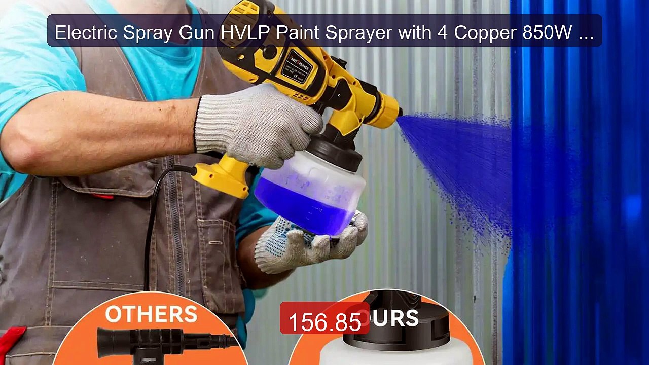 Electric Spray Gun HVLP Paint Sprayer with 4 Copper 850W 1400m... -- Hot Deal 2026 | Limited Offer!