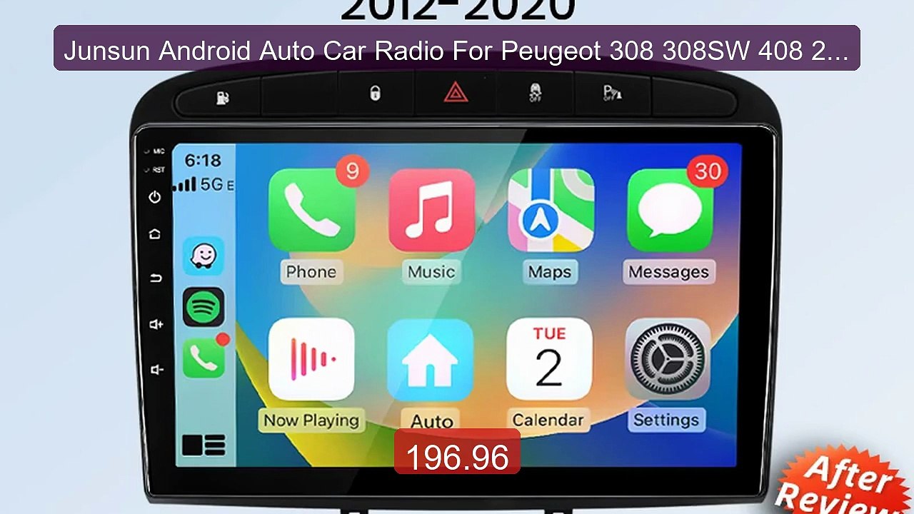Junsun Android Auto Car Radio For Peugeot 308 308SW 408 2012 2... -- Hot Deal 2026 | Limited Offer!
