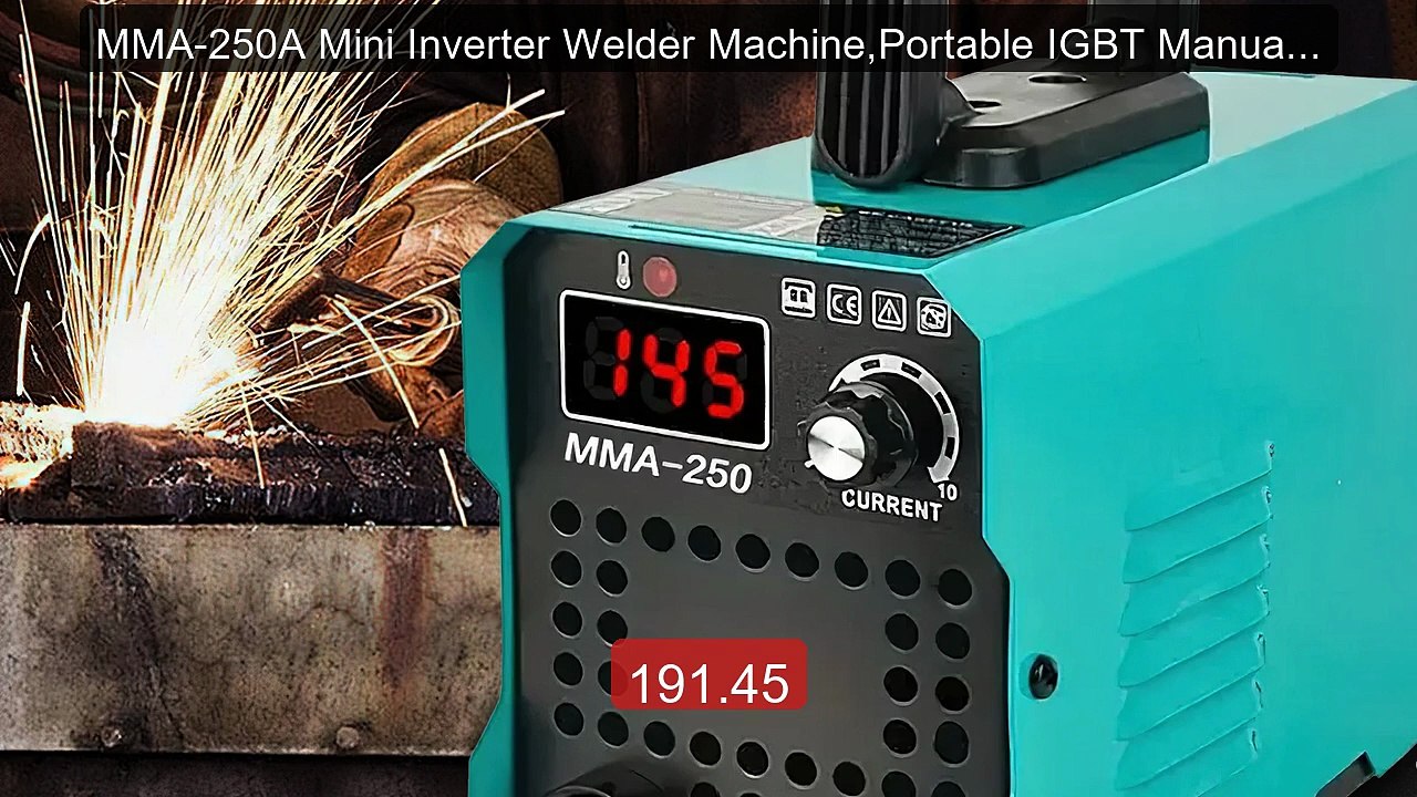 MMA-250A Mini Inverter Welder Machine,Portable IGBT Manual Welding... -- Best Deal 2026 | Shop Now!