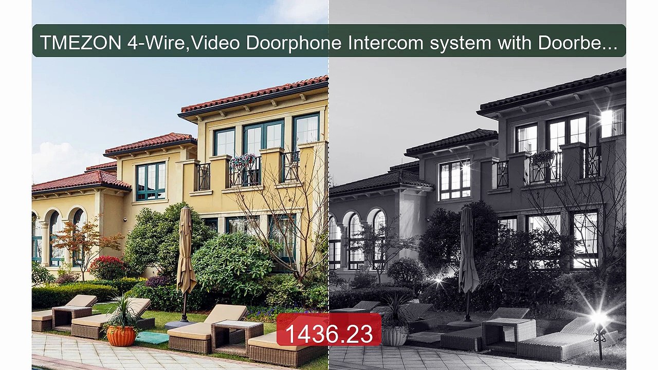 TMEZON 4-Wire,Video Doorphone Intercom system with Doorbell, ... -- Amazing Value 2026 | Must Have!