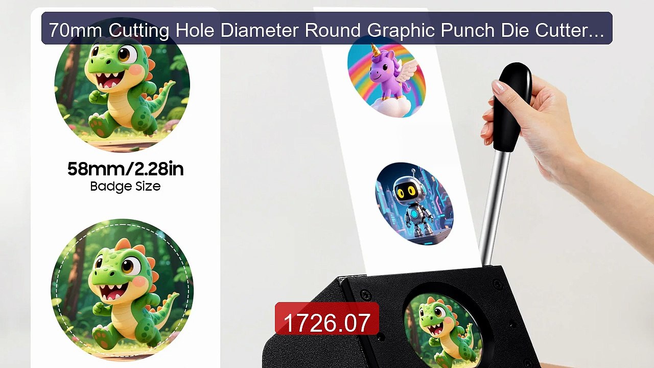 70mm Cutting Hole Diameter Round Graphic Punch Die Cutter Manual P... -- Best Deal 2026 | Shop Now!