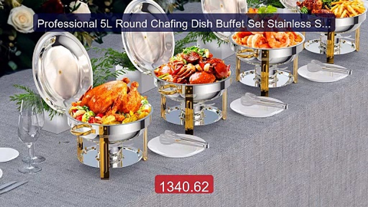 Professional 5L Round Chafing Dish Buffet Set Stainless Ste... -- Top Pick 2026 | Unbeatable Price!