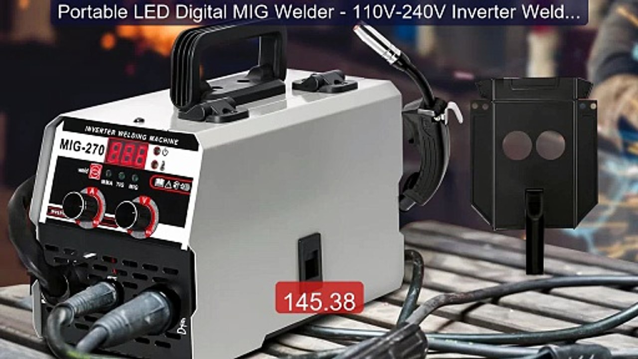 Portable LED Digital MIG Welder - 110V-240V Inverter Welding M... -- Hot Deal 2026 | Limited Offer!