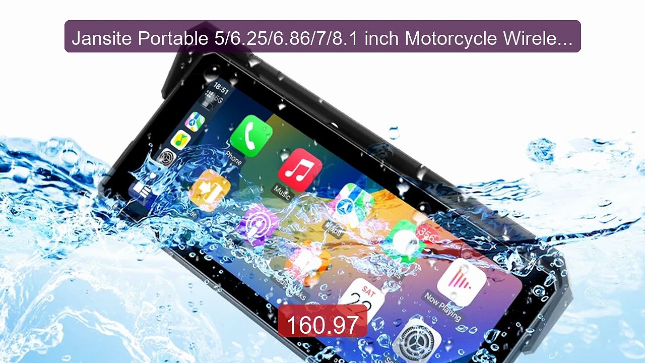Jansite Portable 5/6.25/6.86/7/8.1 inch Motorcycle Wireless B... -- Amazing Value 2026 | Must Have!