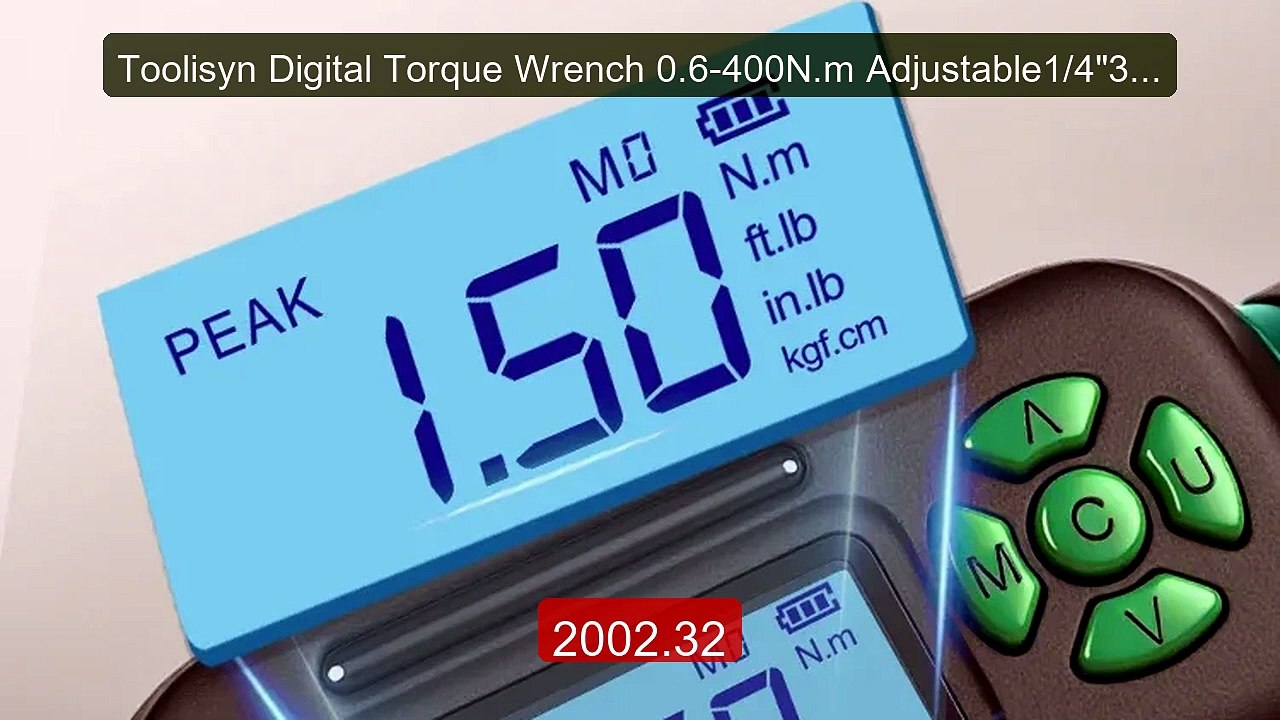 Toolisyn Digital Torque Wrench 0.6-400N.m Adjustable1/4"3/8"1/... -- Best Buy 2026 | Great Quality!