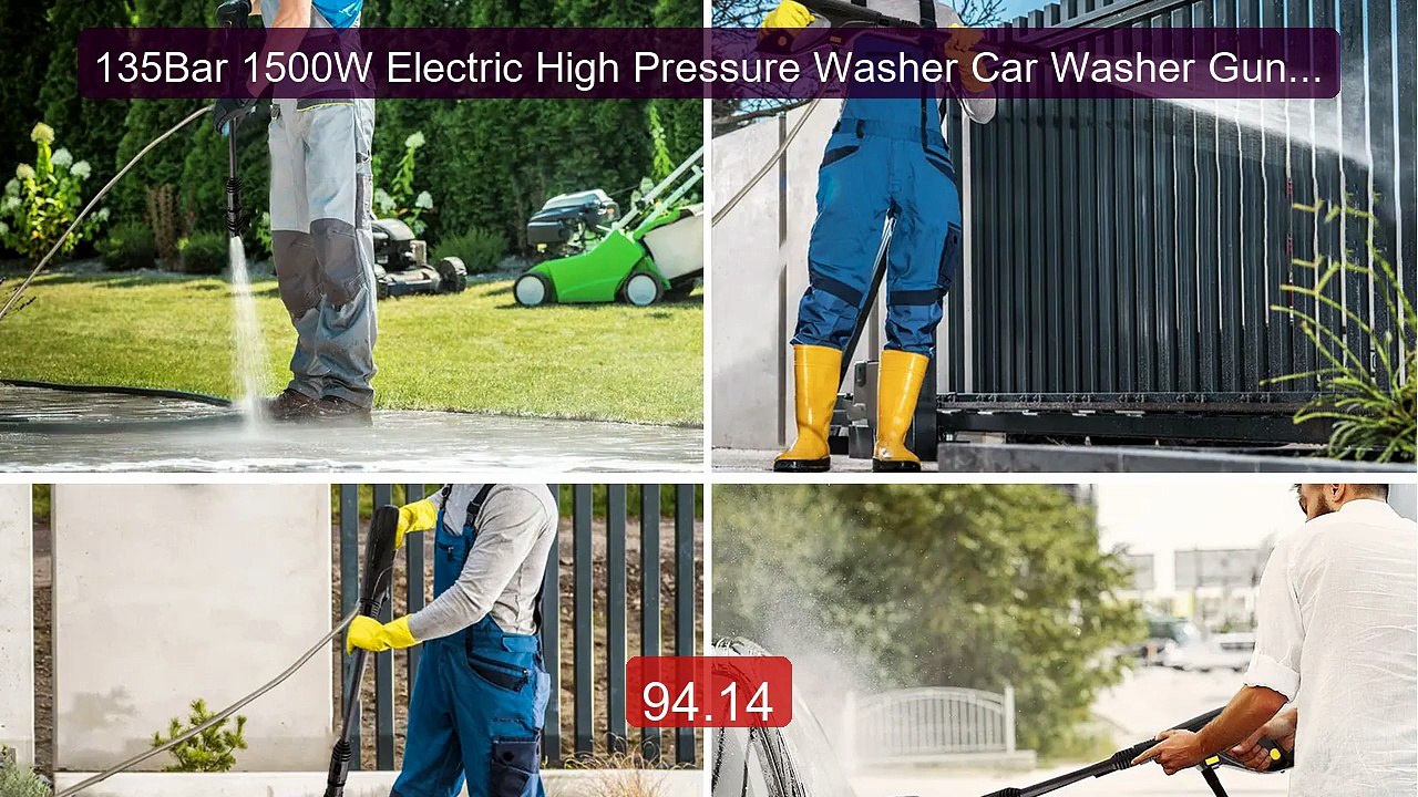 135Bar 1500W Electric High Pressure Washer Car Washer Gun Gard... -- Hot Deal 2026 | Limited Offer!
