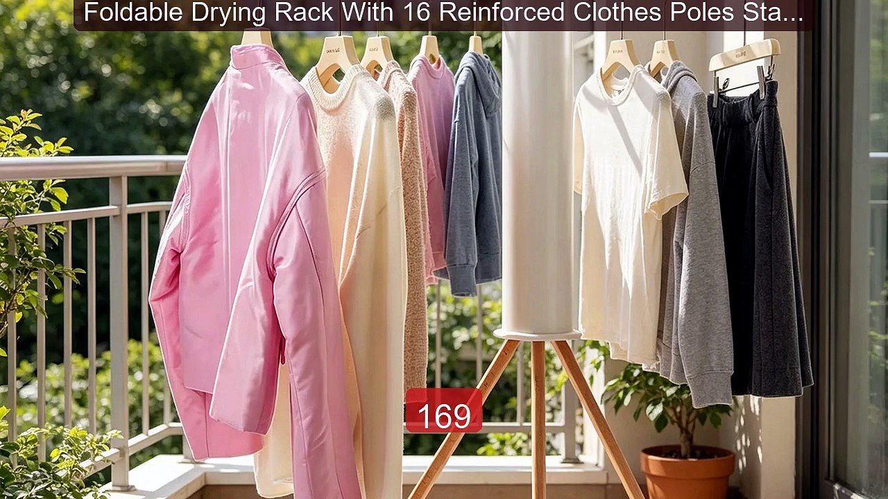 Foldable Drying Rack With 16 Reinforced Clothes Poles Stable Octop... -- Best Deal 2026 | Shop Now!