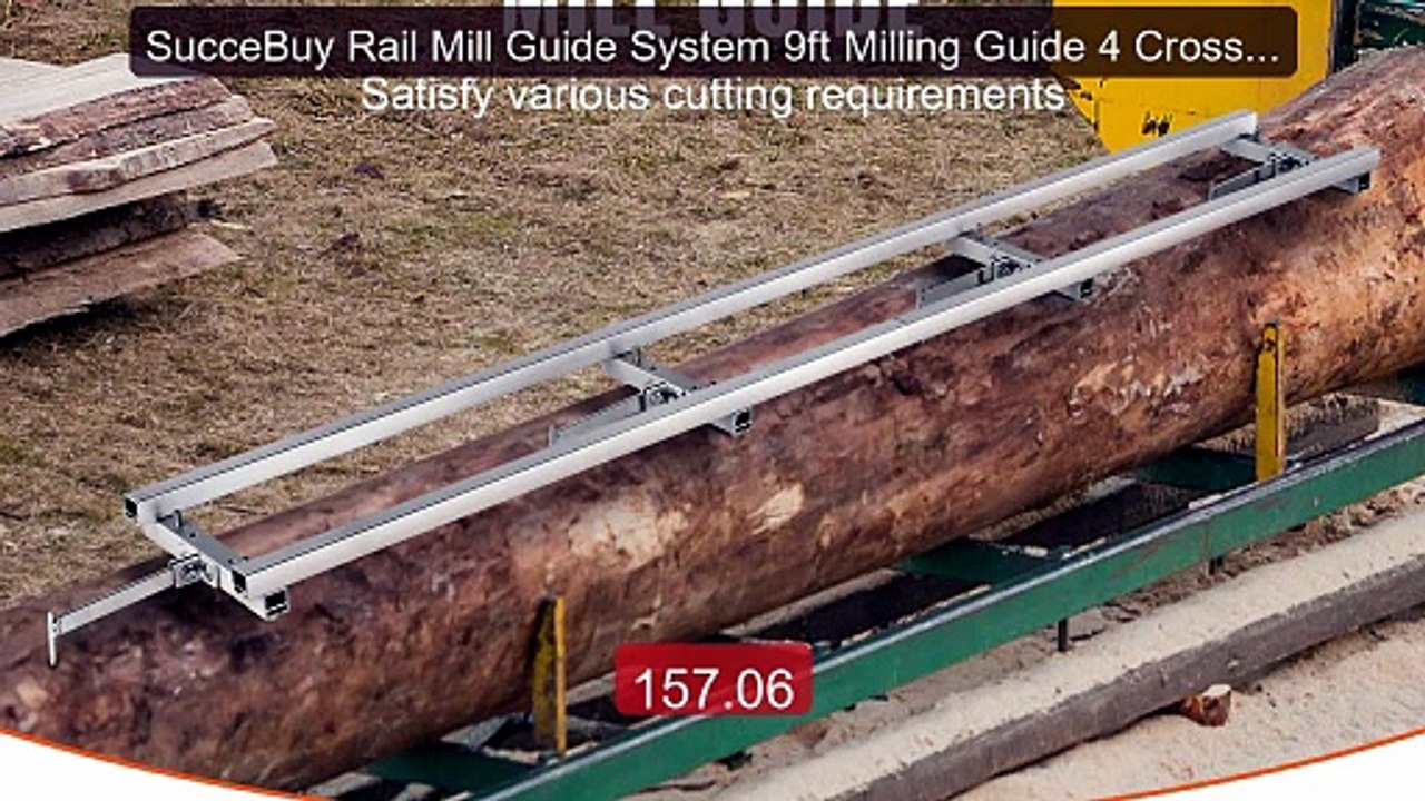 SucceBuy Rail Mill Guide System 9ft Milling Guide 4 Crossbar ... -- Amazing Value 2026 | Must Have!