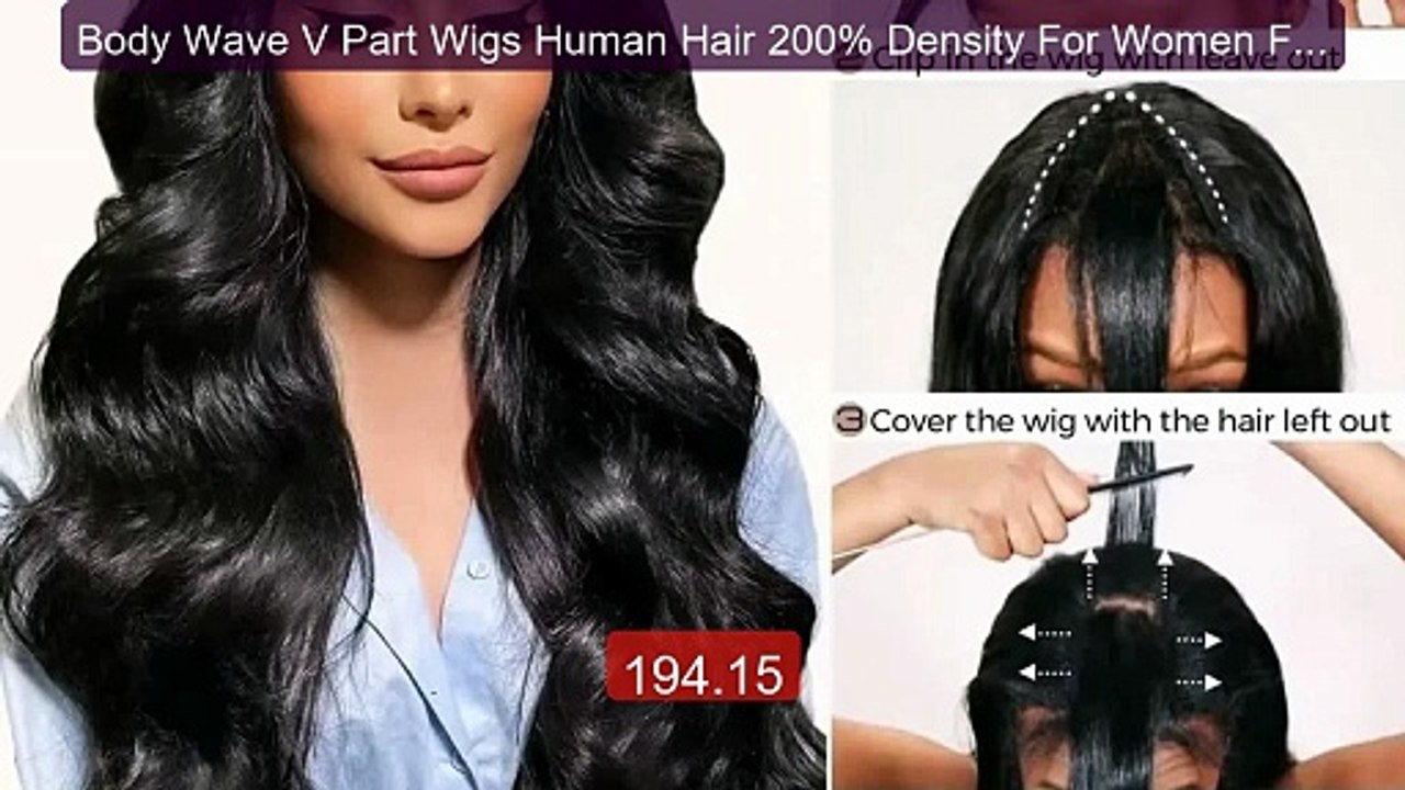 Body Wave V Part Wigs Human Hair 200% Density For Women Full Head C... -- Top Rated 2026 | Buy Now!