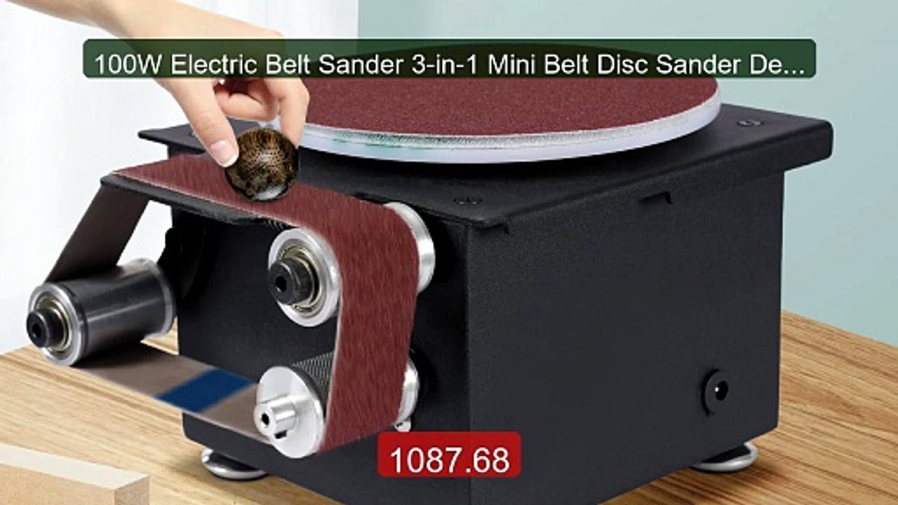 100W Electric Belt Sander 3-in-1 Mini Belt Disc Sander Deskto... -- Amazing Value 2026 | Must Have!