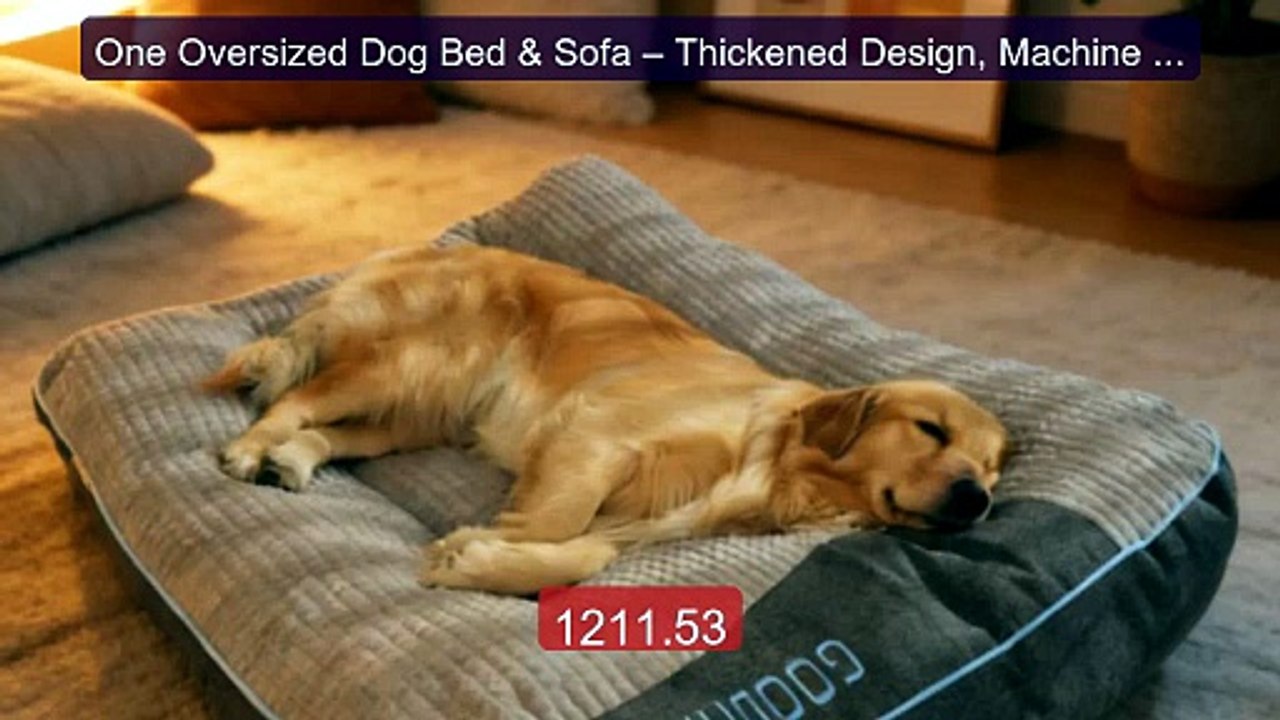 One Oversized Dog Bed & Sofa – Thickened Design, Machine Washa... -- Hot Deal 2026 | Limited Offer!