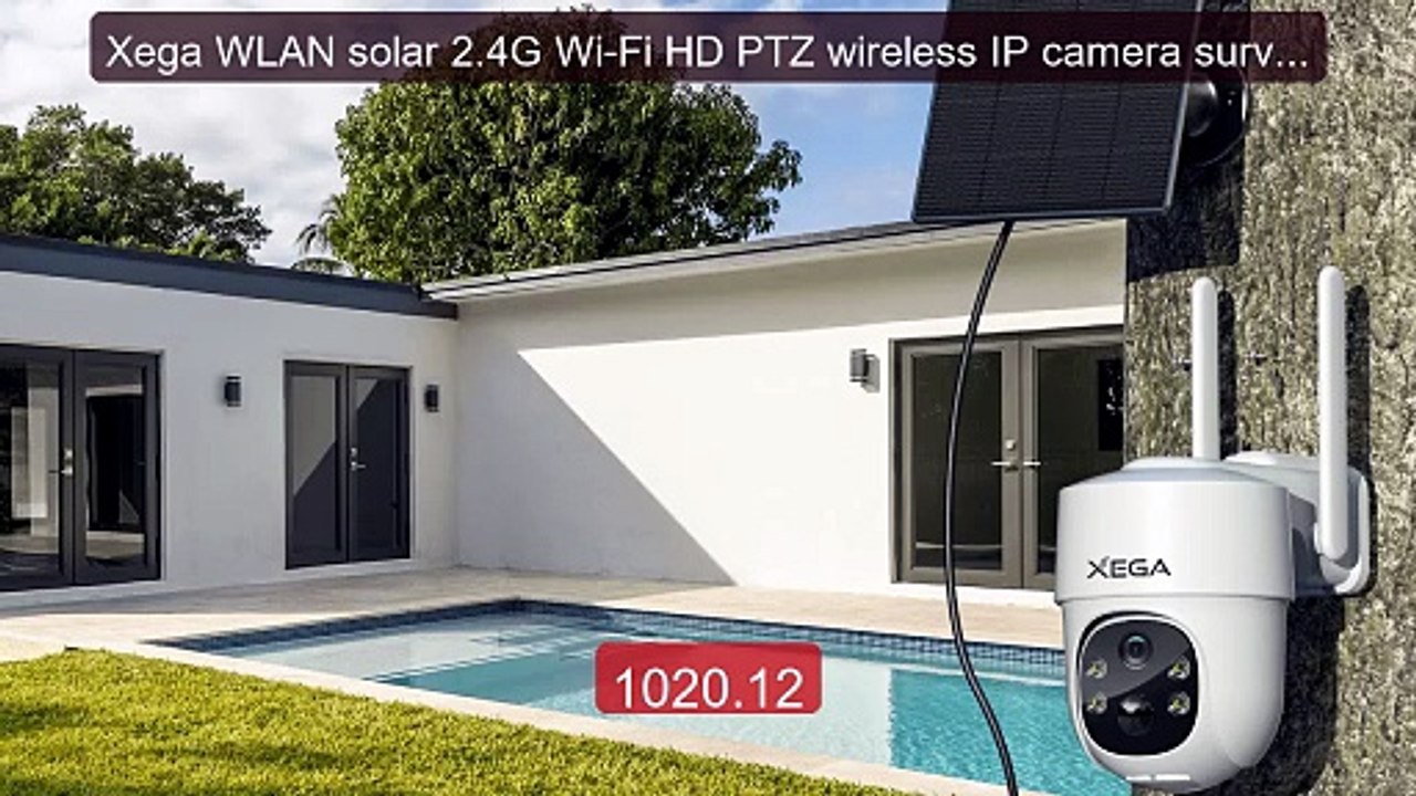 Xega WLAN solar 2.4G Wi-Fi HD PTZ wireless IP camera surveillance ... -- Best Deal 2026 | Shop Now!