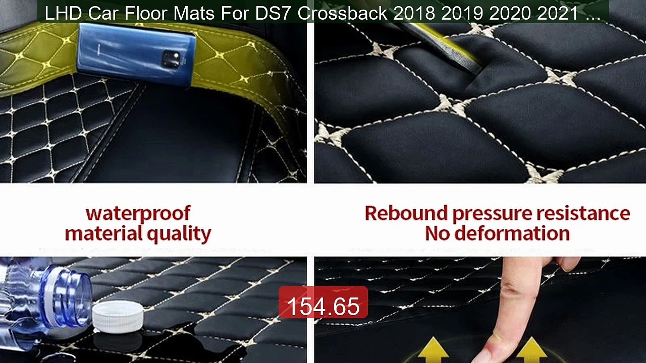 LHD Car Floor Mats For DS7 Crossback 2018 2019 2020 2021 20... -- Top Pick 2026 | Unbeatable Price!