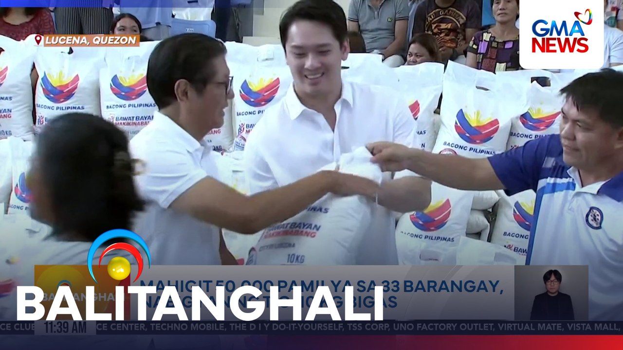 Mahigit 50,000 pamilya sa 33 barangay, nabigyan ng tig-10kg bigas | Balitanghali