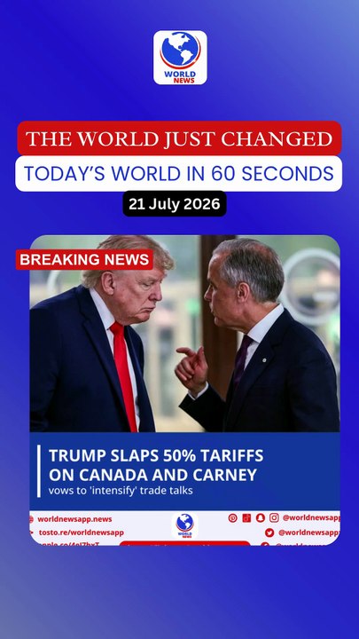 Trump slaps 50% tariffs on Canada and Carney vows to 'intensify' trade talks