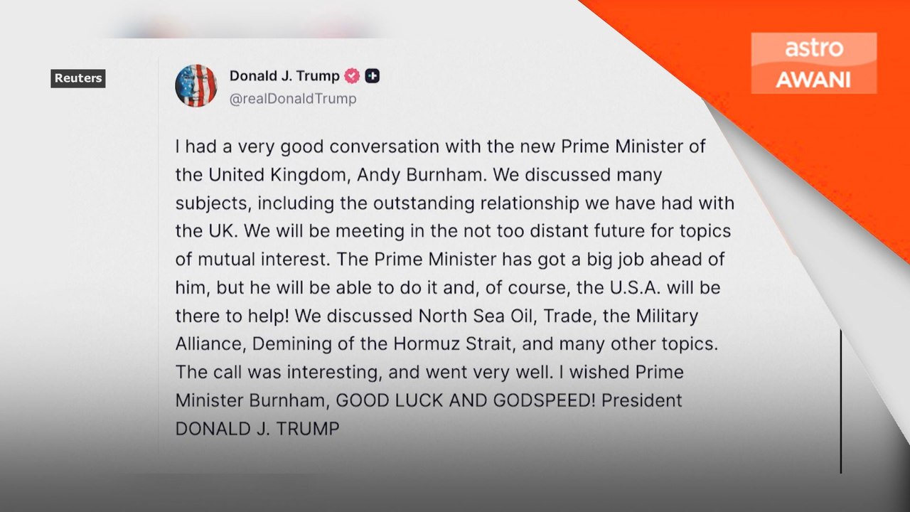 Trump, PM baharu Britain bincang perdagangan, keselamatan